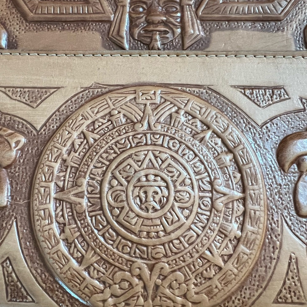 Vintage leather Mexican purse